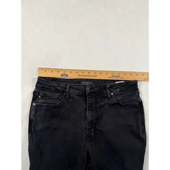 Judy Blue Womens 16W Black High Rise Skinny Jeans Raw Step Hem JB88551  32X26 - Picture 3 of 10